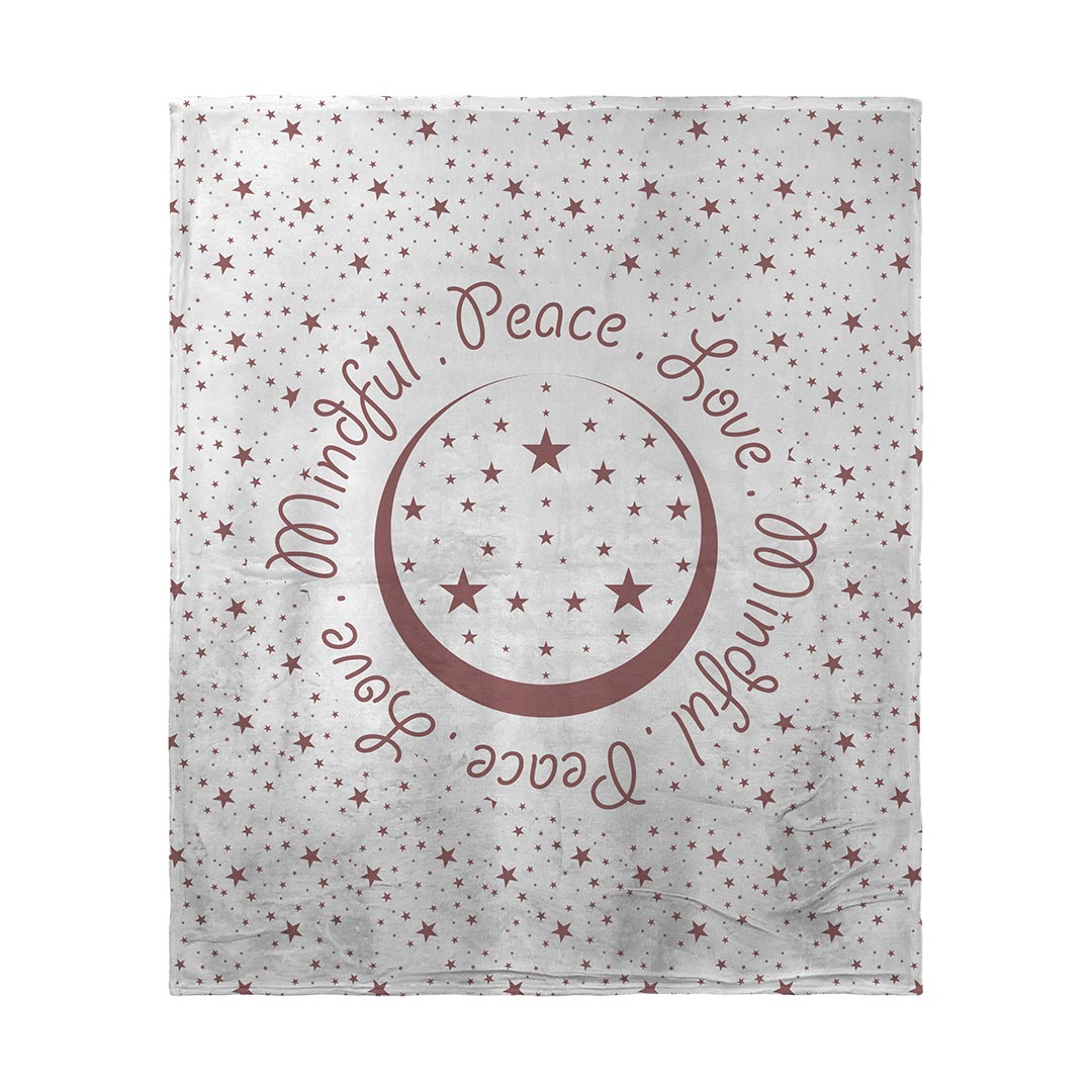 Blankets Peace.Love.Mindful