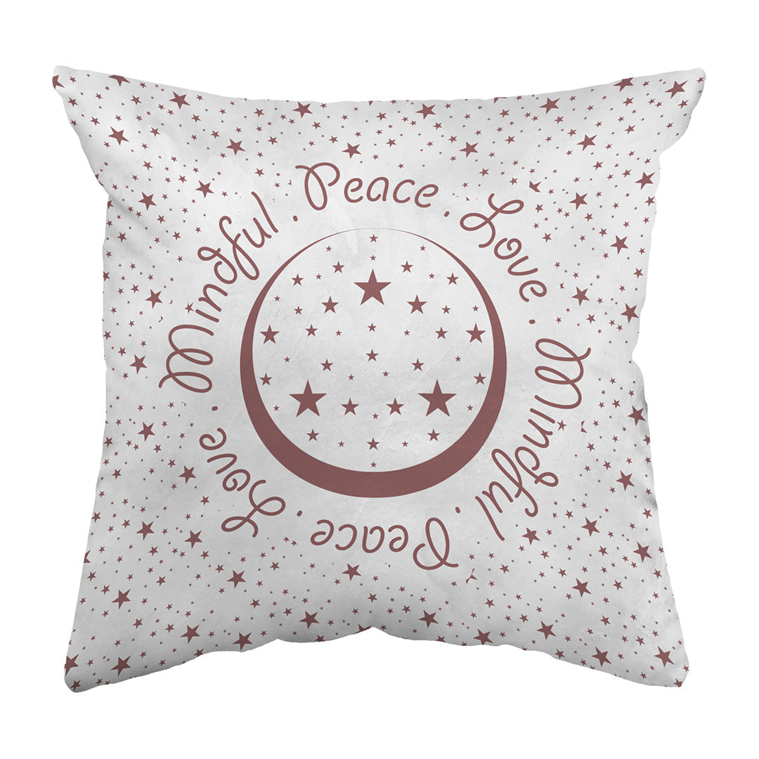 Zippered Pillow Shell Peace.Love.Mindful