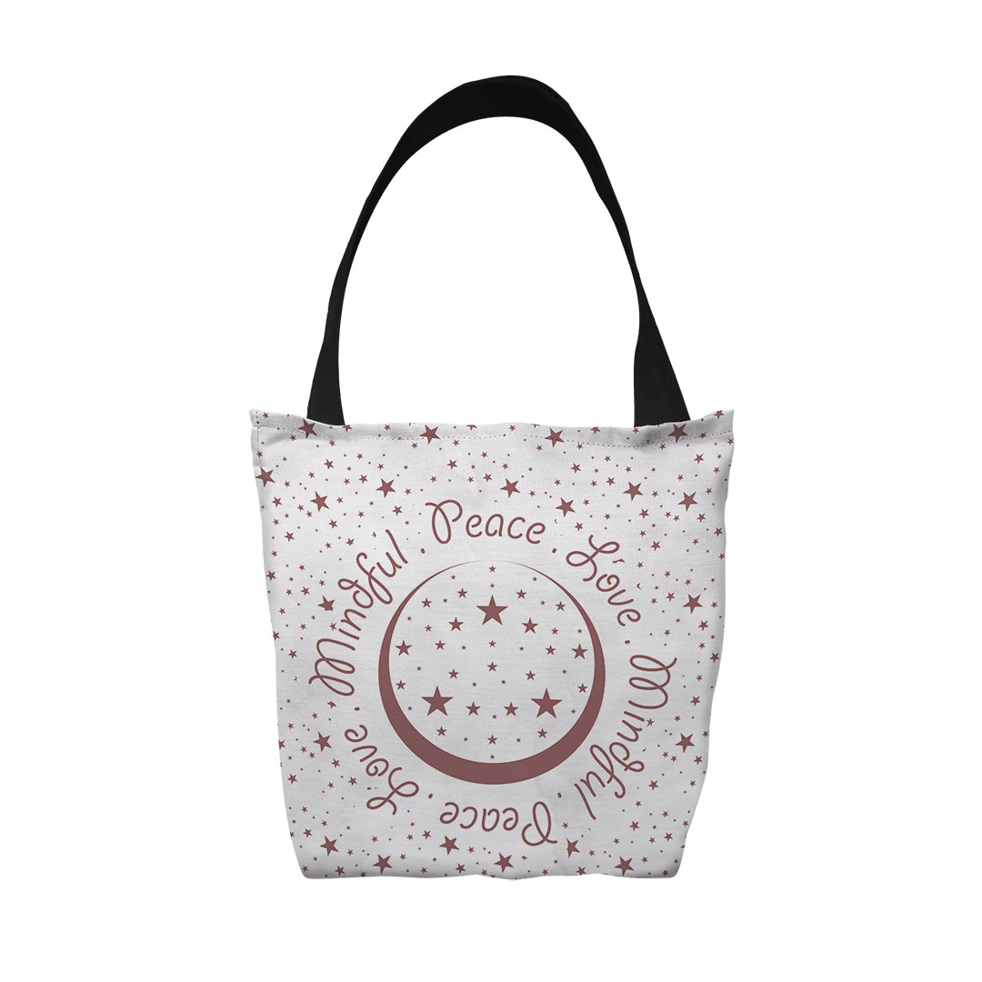 Tote Bags Peace.Love.Mindful