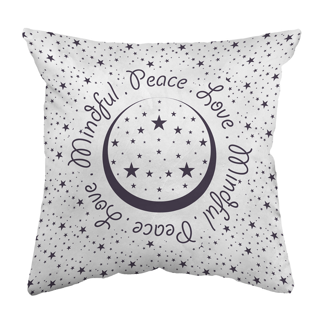 Zippered Pillow Shell Peace.Love.Mindful