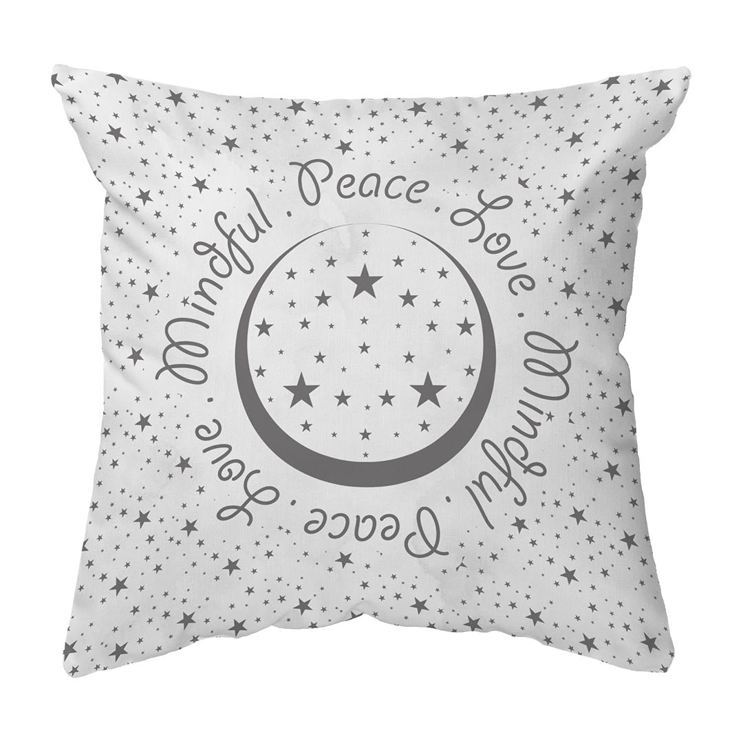 Zippered Pillow Shell Peace.Love.Mindful