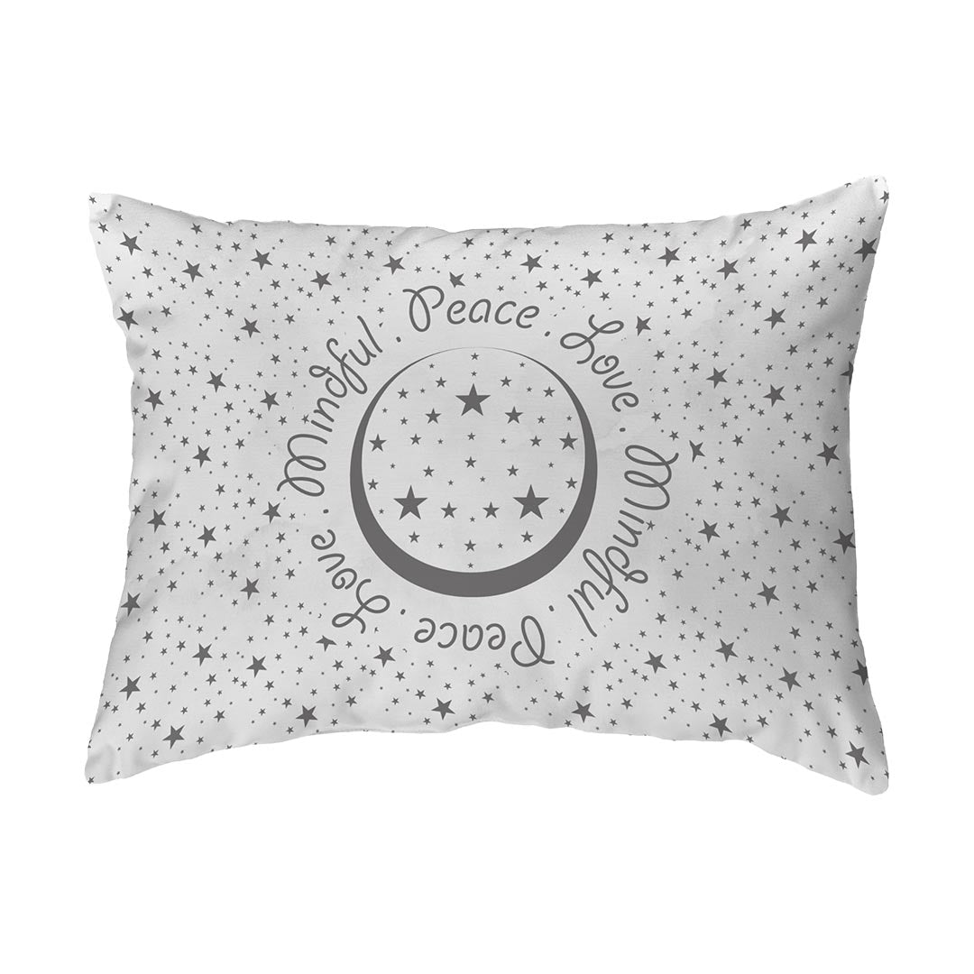 Throw Pillow Peace.Love.Mindful