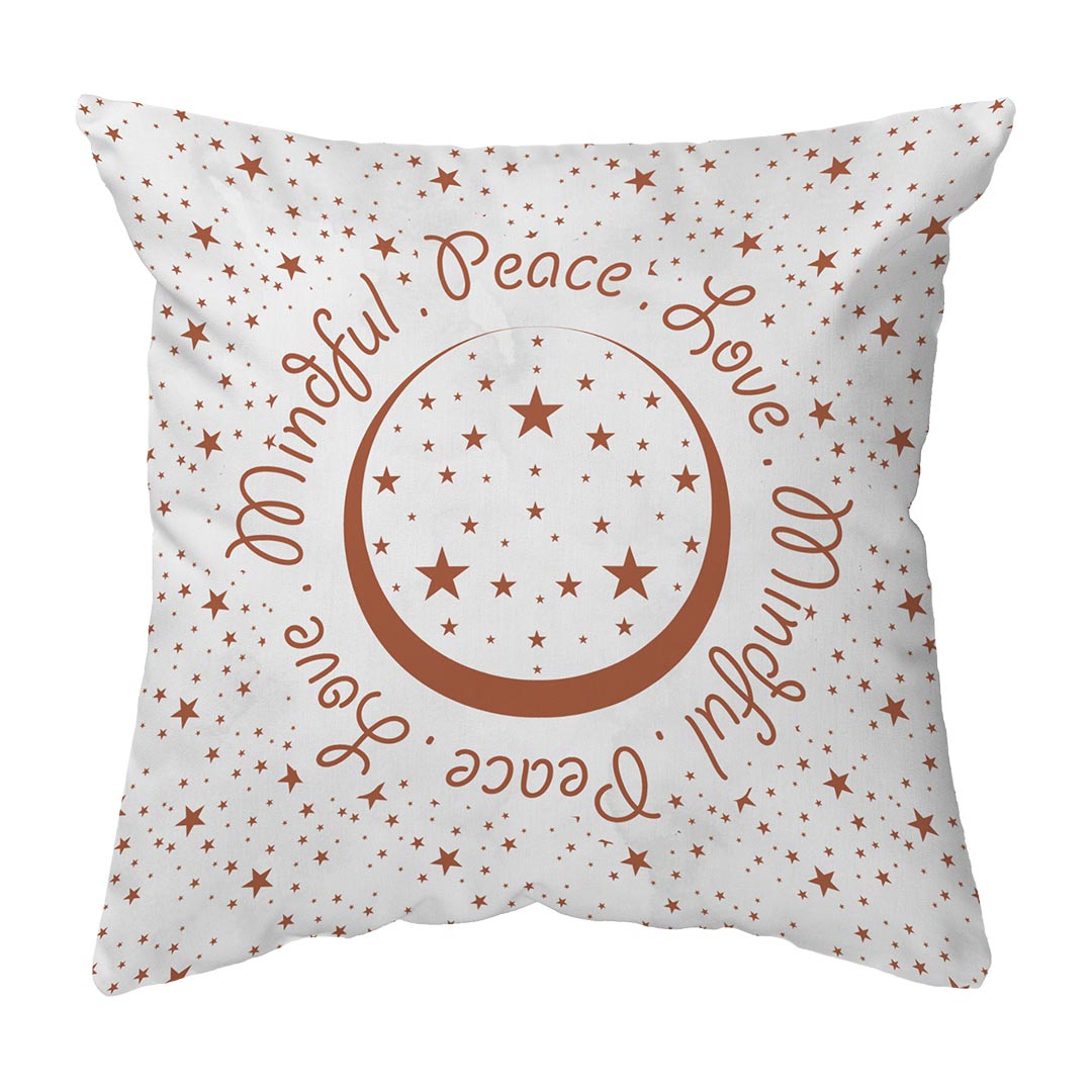 Zippered Pillow Peace.Love.Mindful