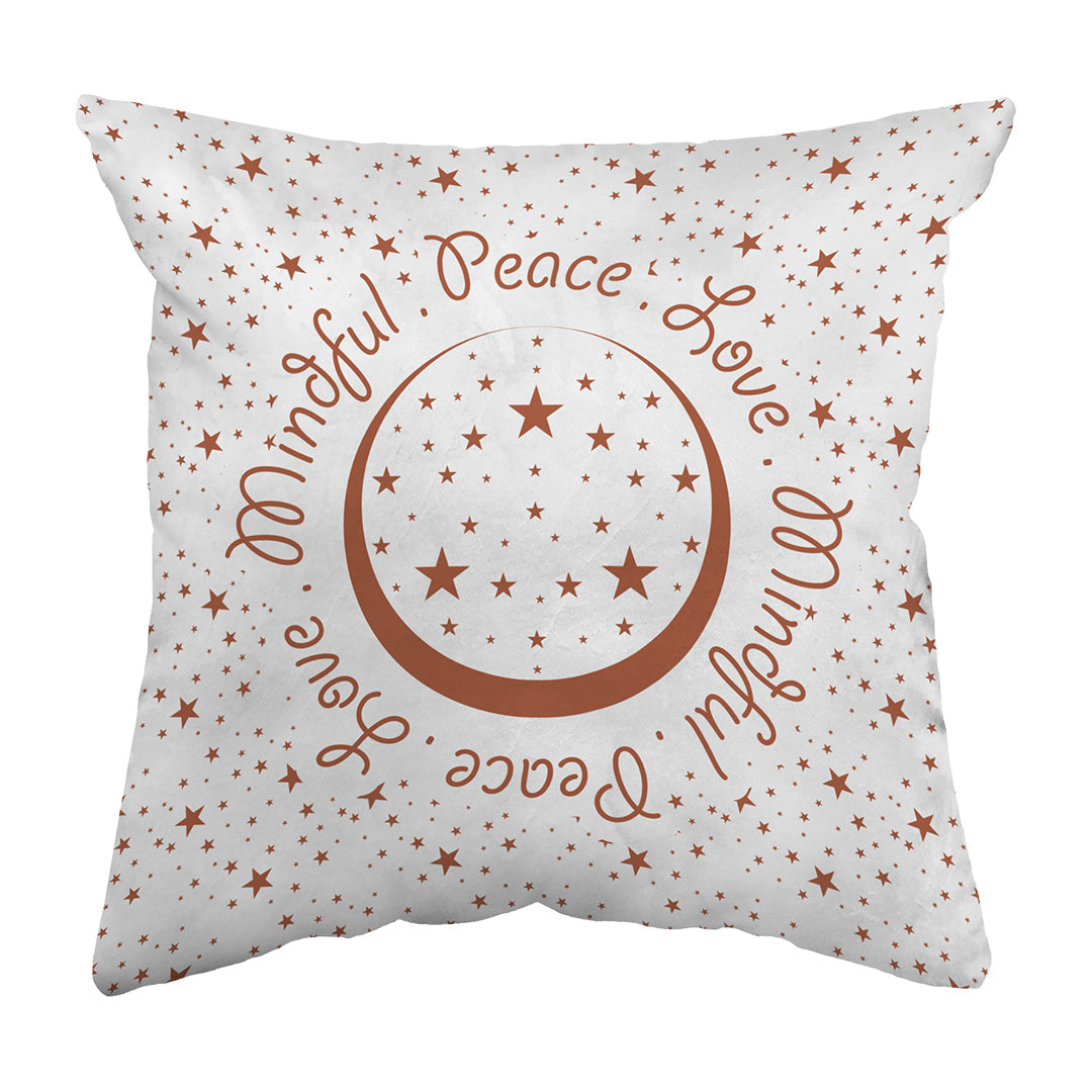 Throw Pillow Peace.Love.Mindful
