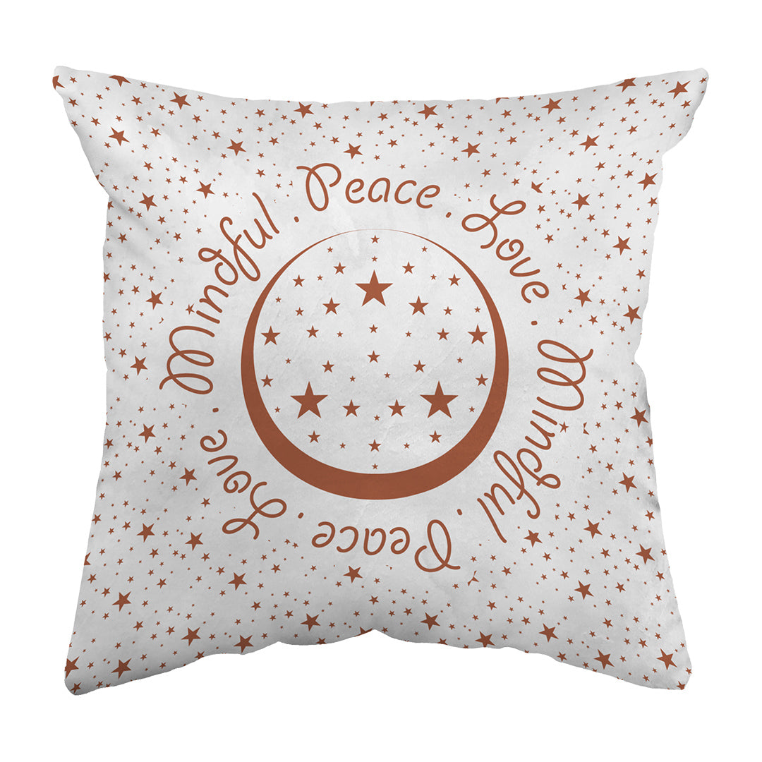 Throw Pillow Peace.Love.Mindful