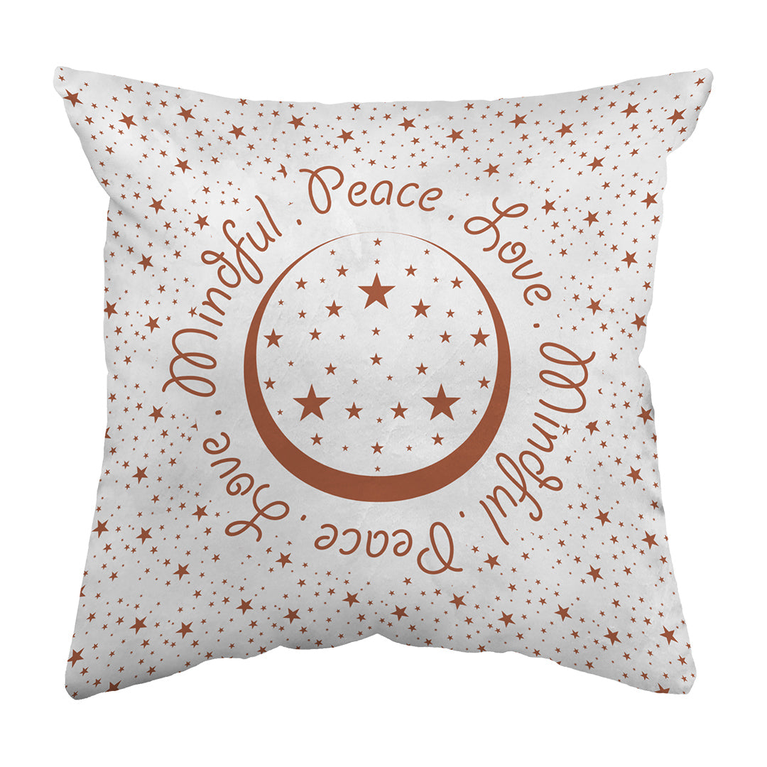 Zippered Pillow Shell Peace.Love.Mindful