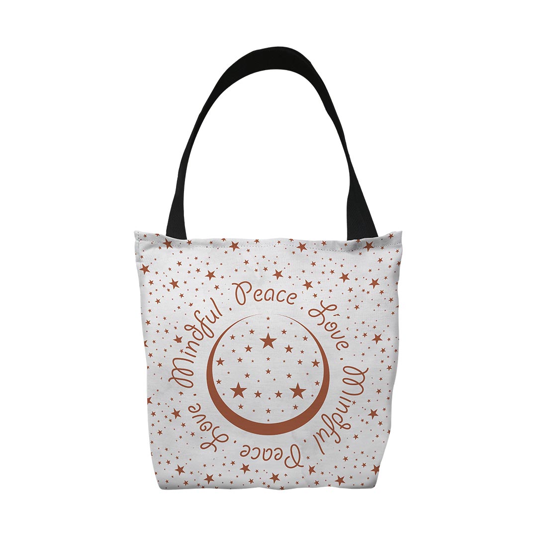 Tote Bags Peace.Love.Mindful