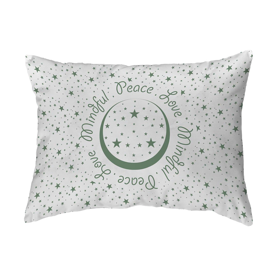 Zippered Pillow Shell Peace.Love.Mindful
