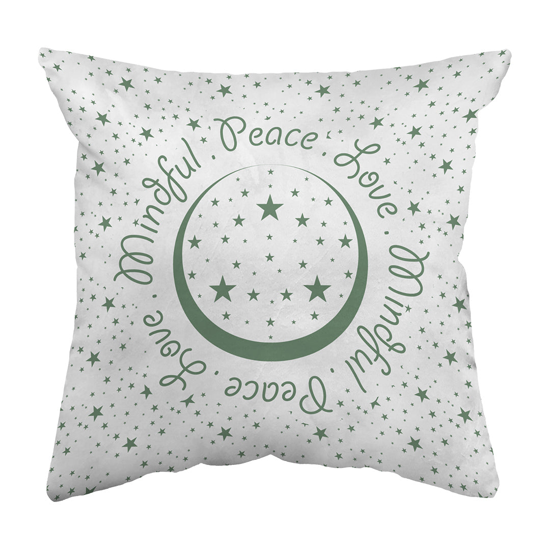 Throw Pillow Peace.Love.Mindful