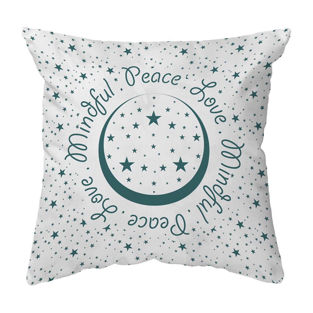 Zippered Pillow Shell Peace.Love.Mindful