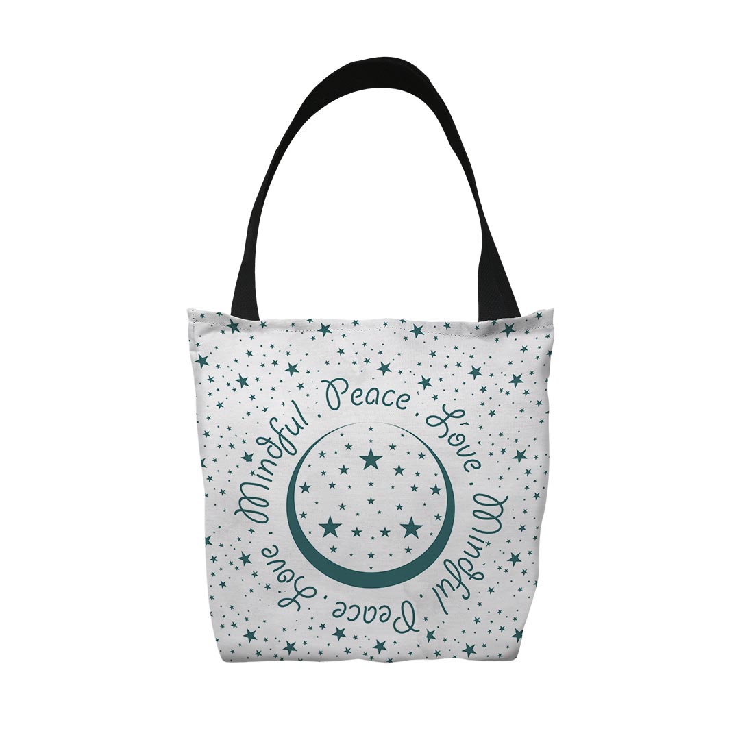 Tote Bags Peace.Love.Mindful