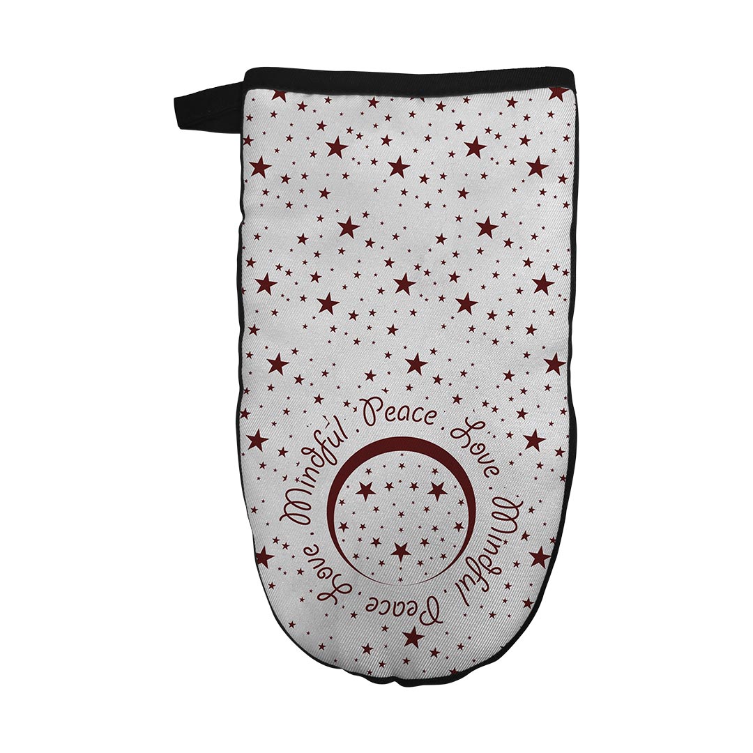 Oven Mitt Peace.Love.Mindful
