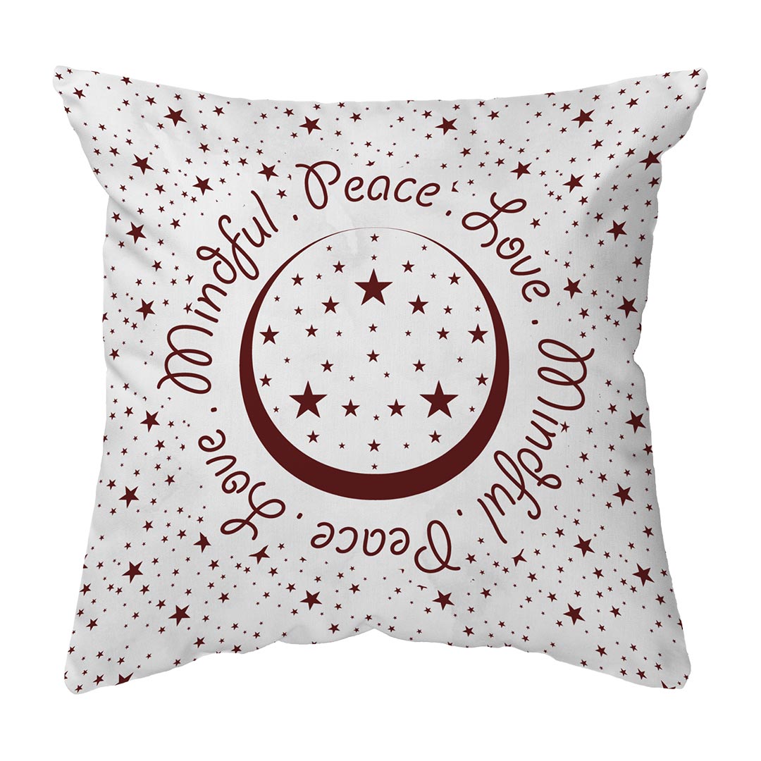 Zippered Pillow Shell Peace.Love.Mindful