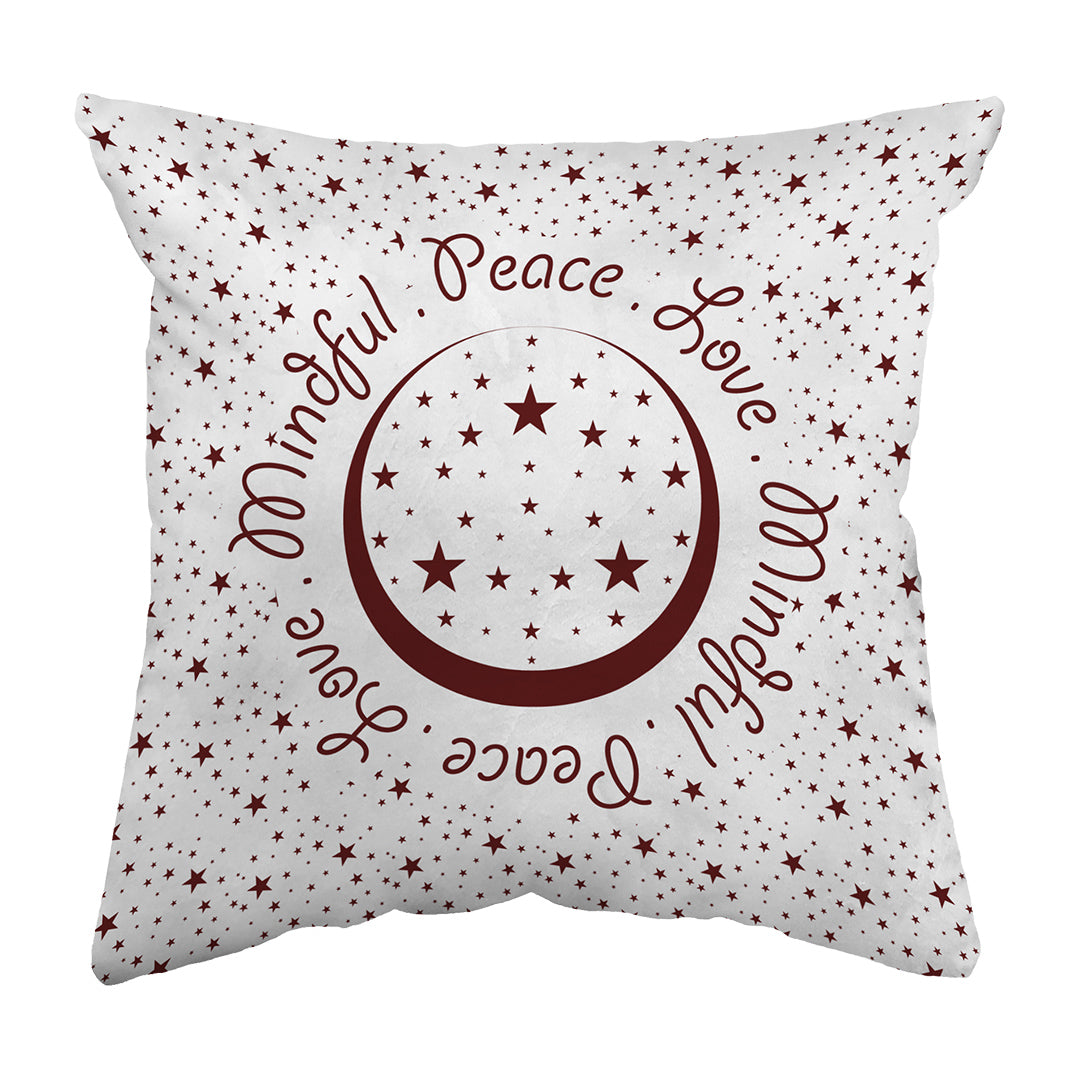 Zippered Pillow Shell Peace.Love.Mindful