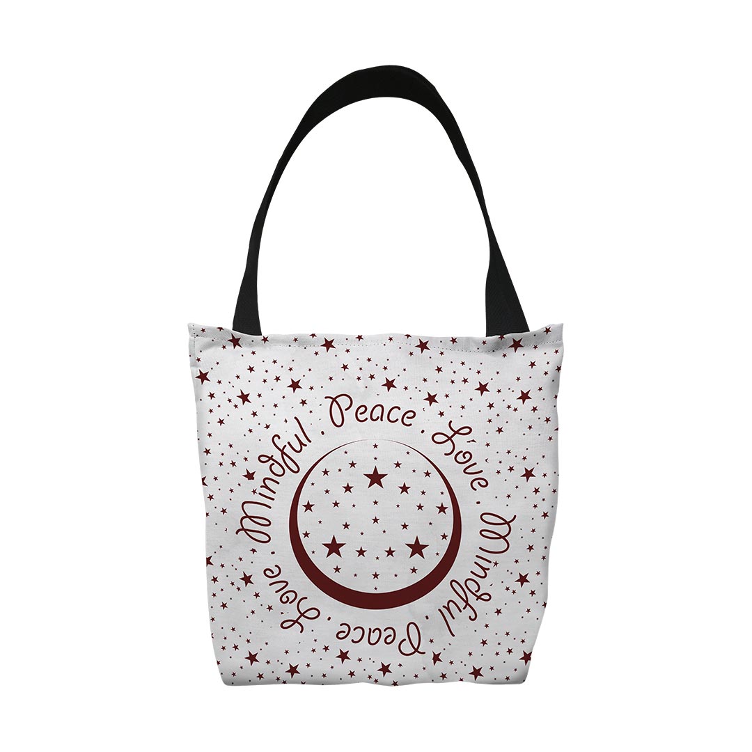 Tote Bags Peace.Love.Mindful