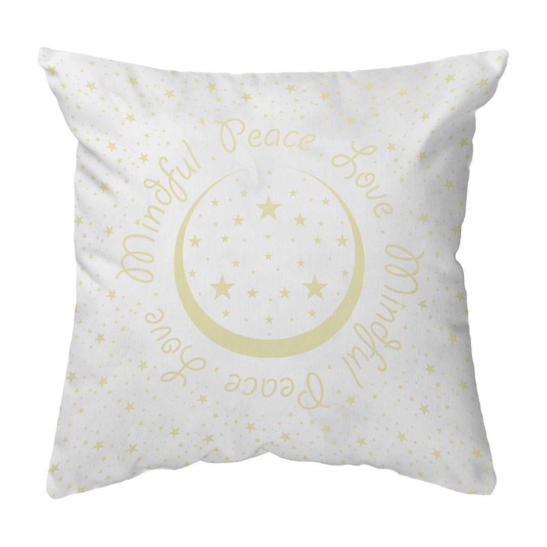 Throw Pillow Peace.Love.Mindful