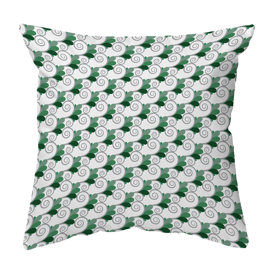 Throw Pillow Spiral Buds