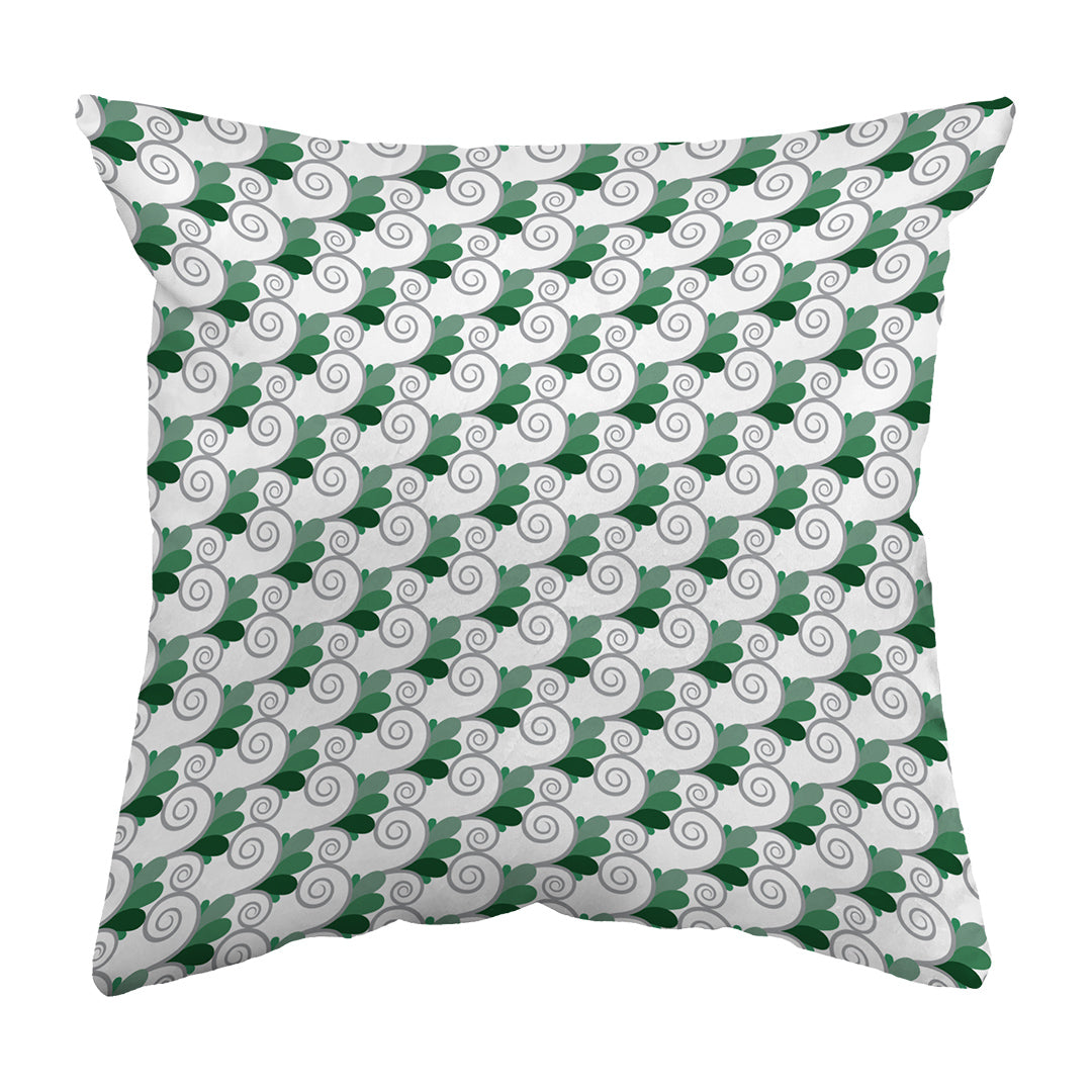 Throw Pillow Spiral Buds