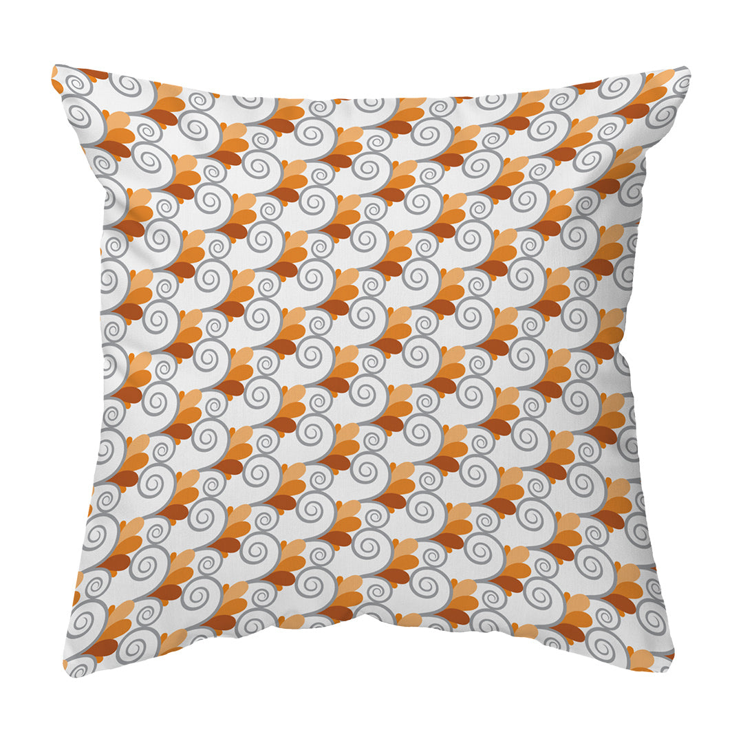 Throw Pillow Spiral Buds