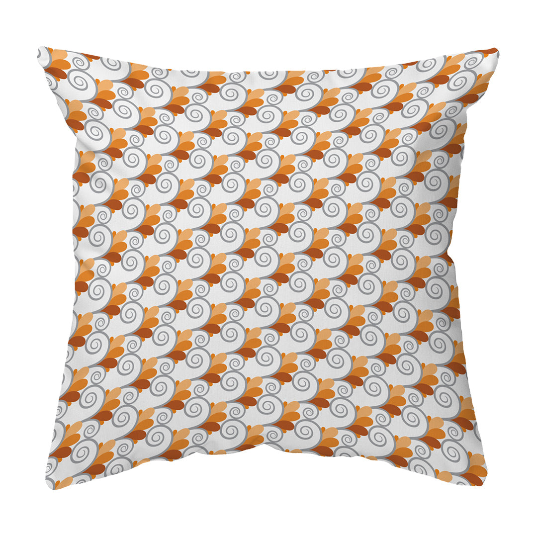 Throw Pillow Spiral Buds