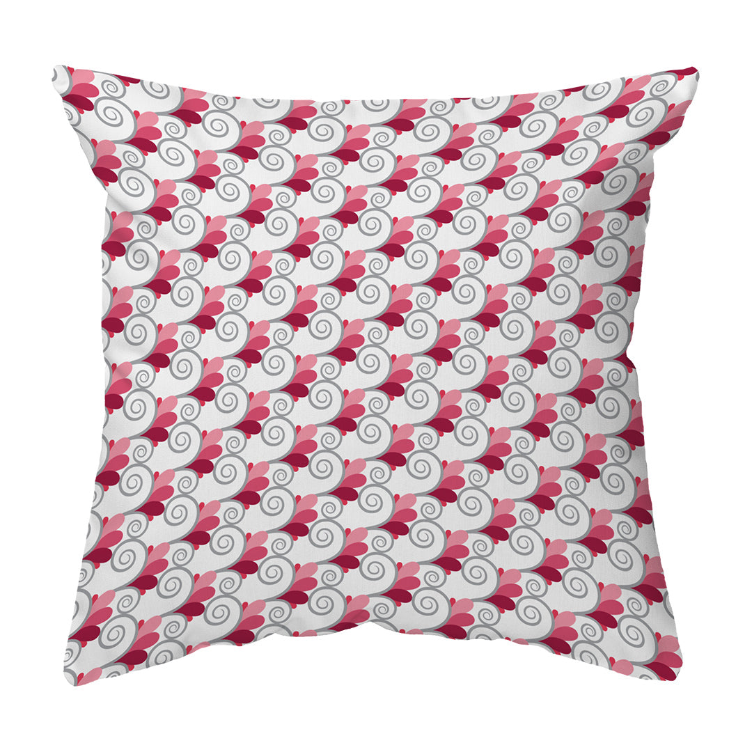 Throw Pillow Spiral Buds