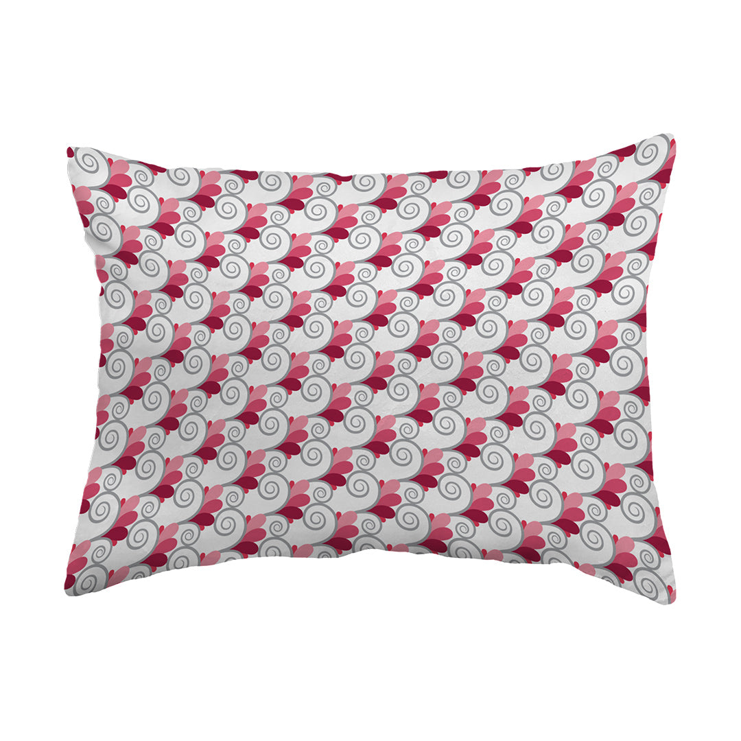 Throw Pillow Spiral Buds