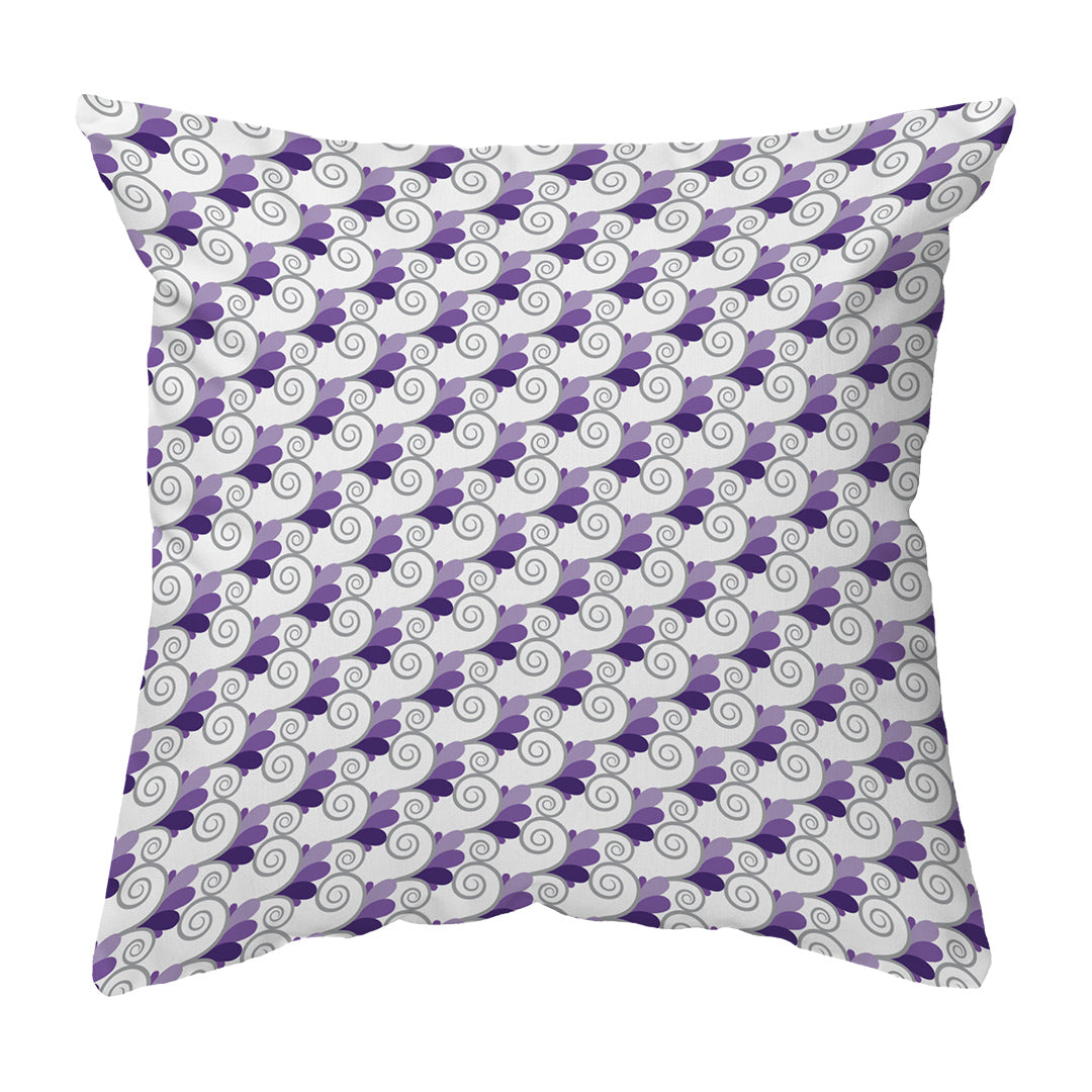 Throw Pillow Spiral Buds