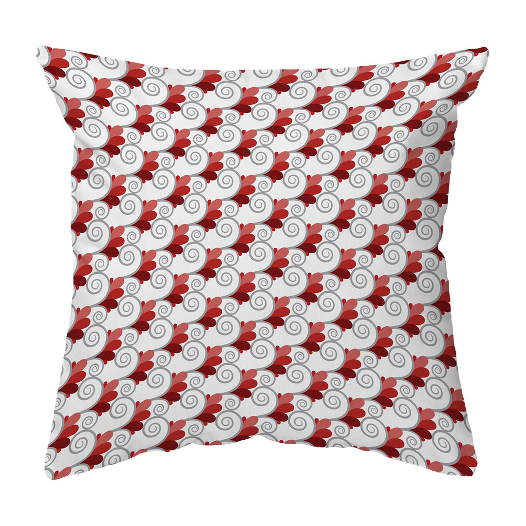 Throw Pillow Spiral Buds