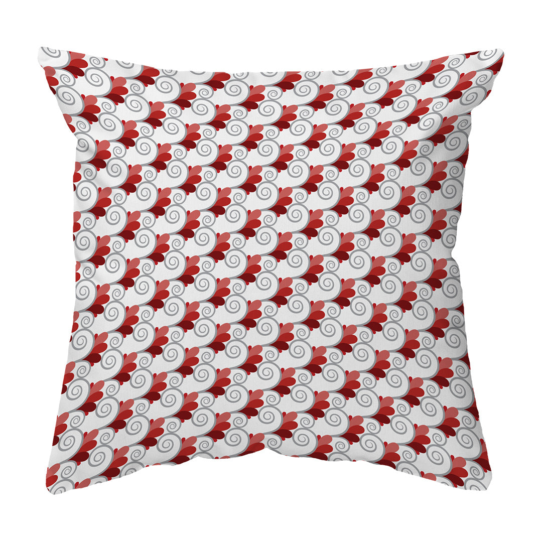 Throw Pillow Spiral Buds