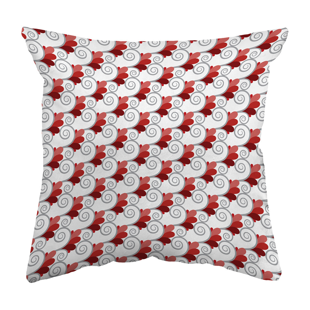 Throw Pillow Spiral Buds