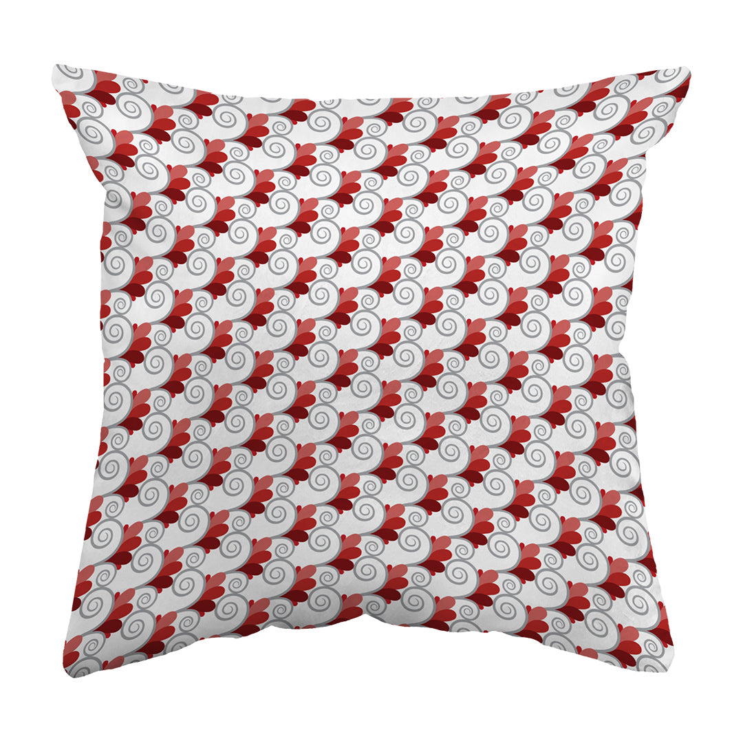Throw Pillow Spiral Buds