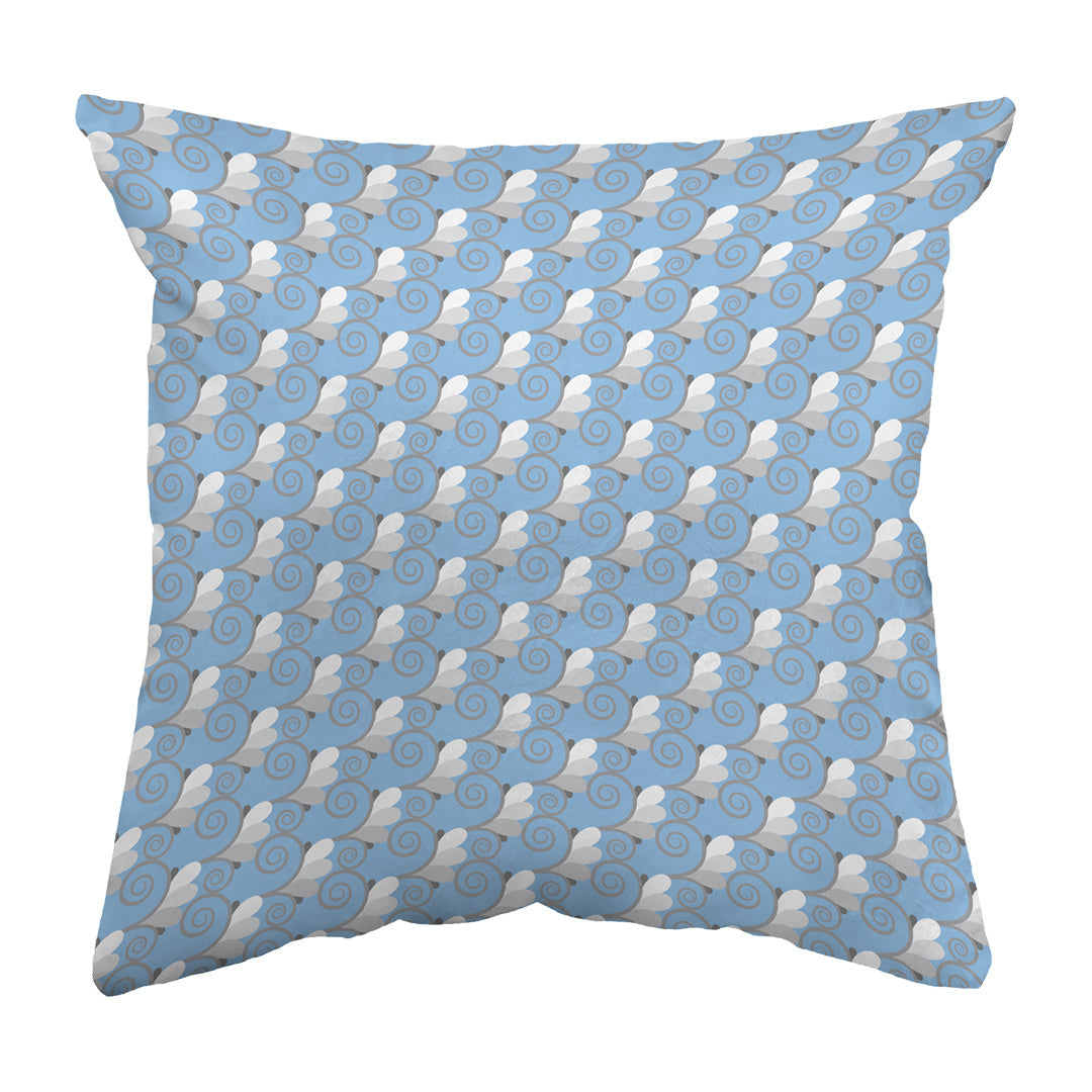Throw Pillow Spiral Buds