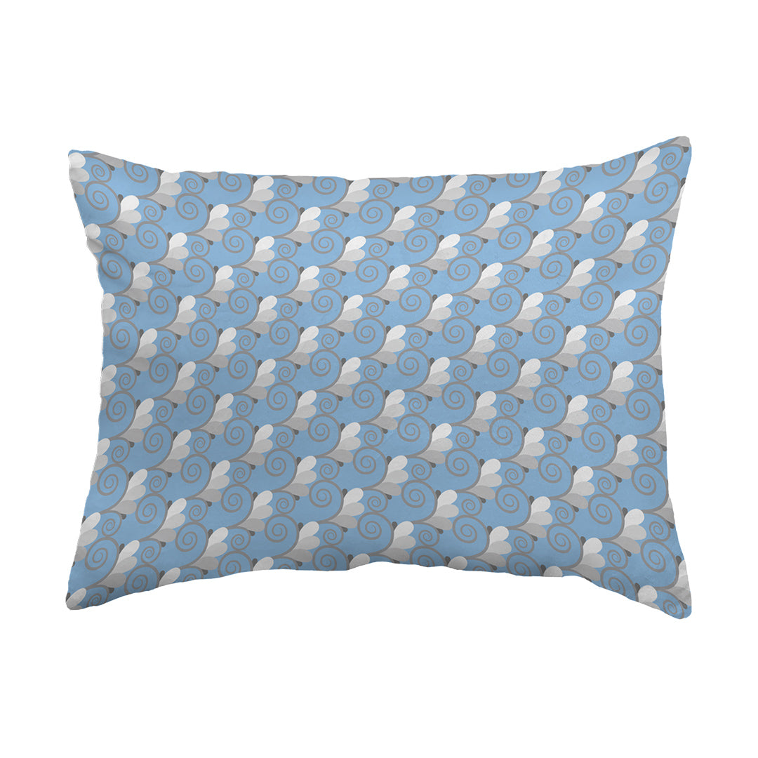 Throw Pillow Spiral Buds