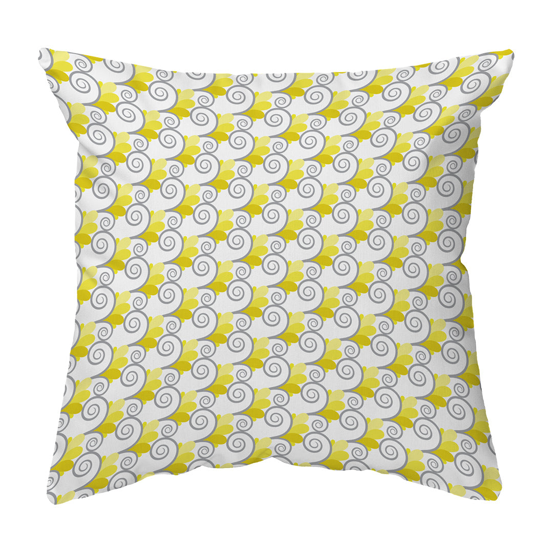Throw Pillow Spiral Buds