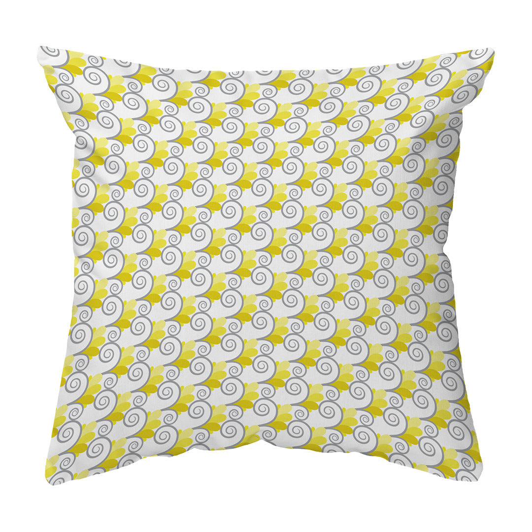 Throw Pillow Spiral Buds