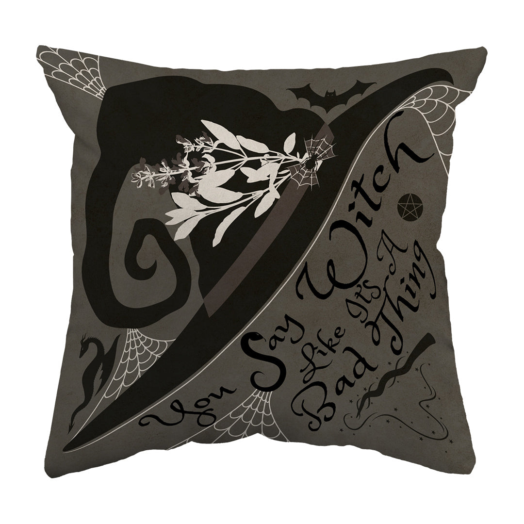 Zippered Pillow Shell Spooky Witchy Thing