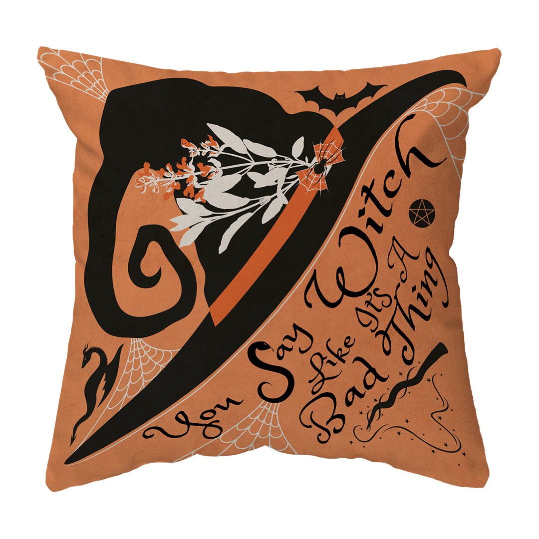 Zippered Pillow Shell Spooky Witchy Thing