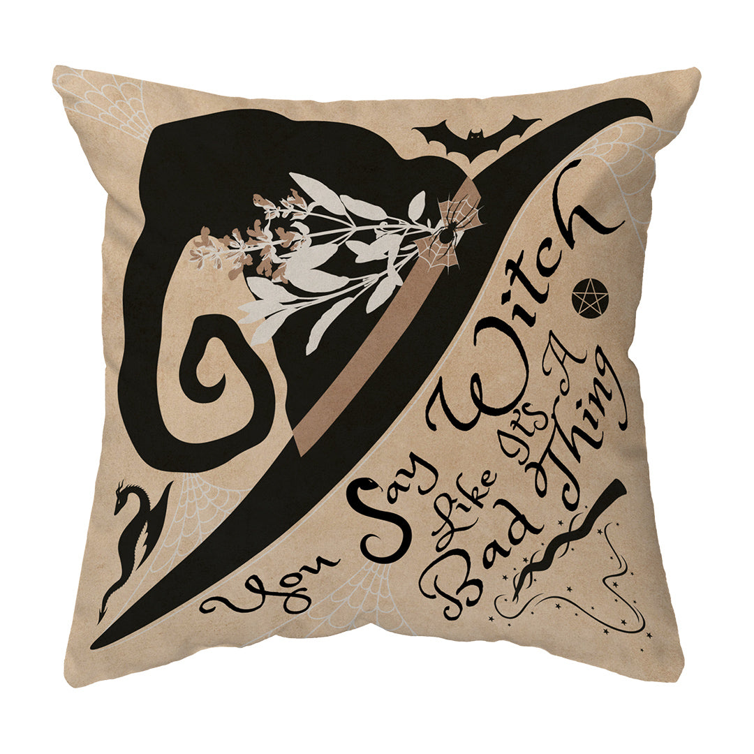 Zippered Pillow Shell Spooky Witchy Thing