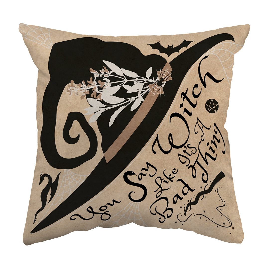 Zippered Pillow Shell Spooky Witchy Thing
