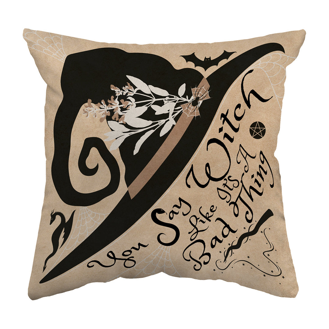 Zippered Pillow Shell Spooky Witchy Thing