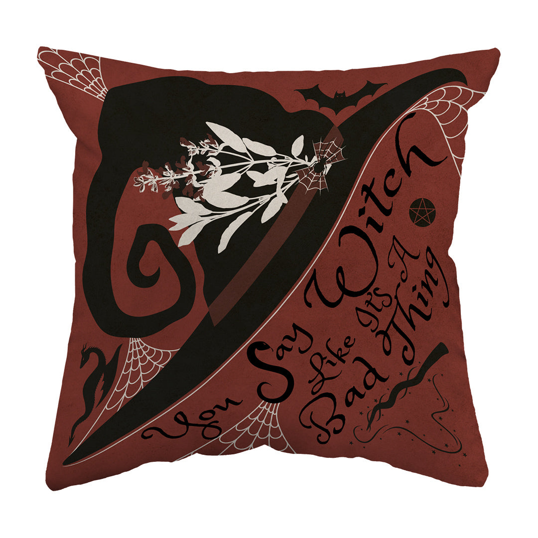 Zippered Pillow Shell Spooky Witchy Thing