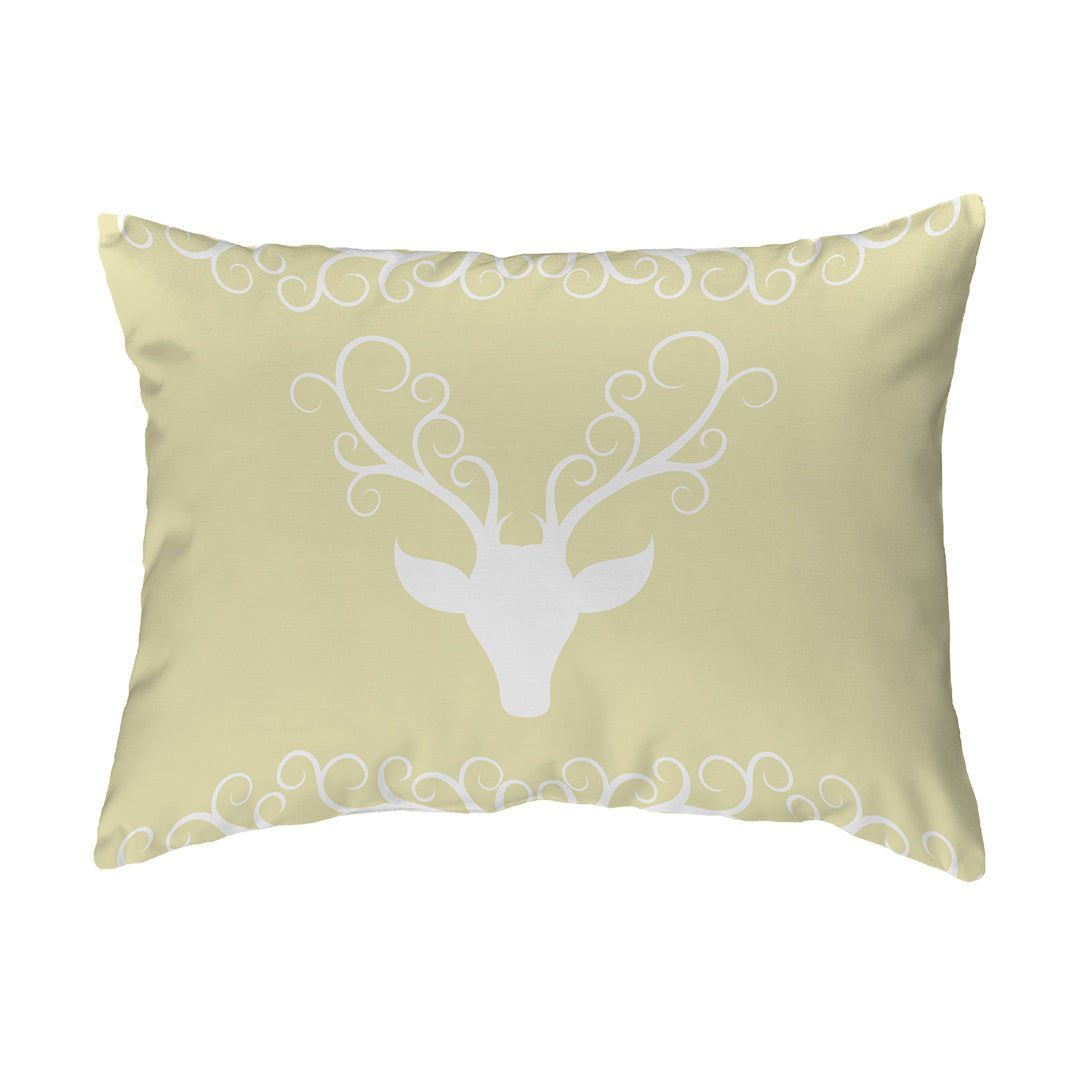 Zippered Pillow Stag