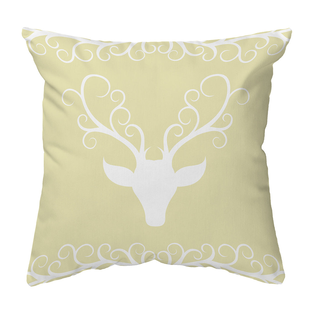 Zippered Pillow Stag