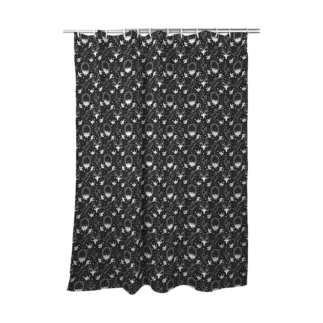 Shower Curtain Yule Pattern