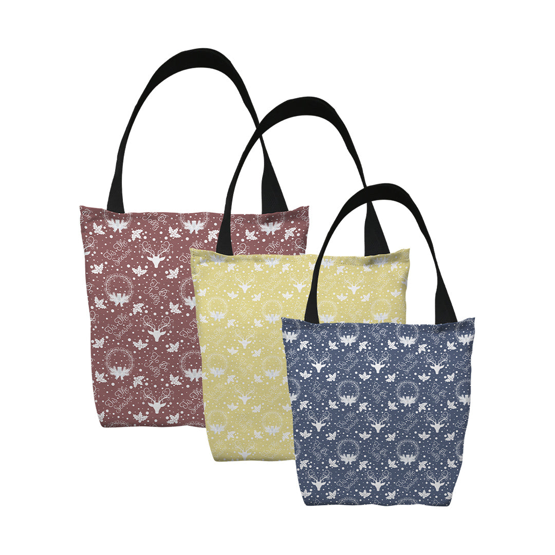 Tote Bags Yule Pattern