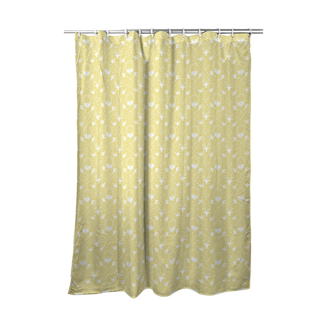 Shower Curtain Yule Pattern