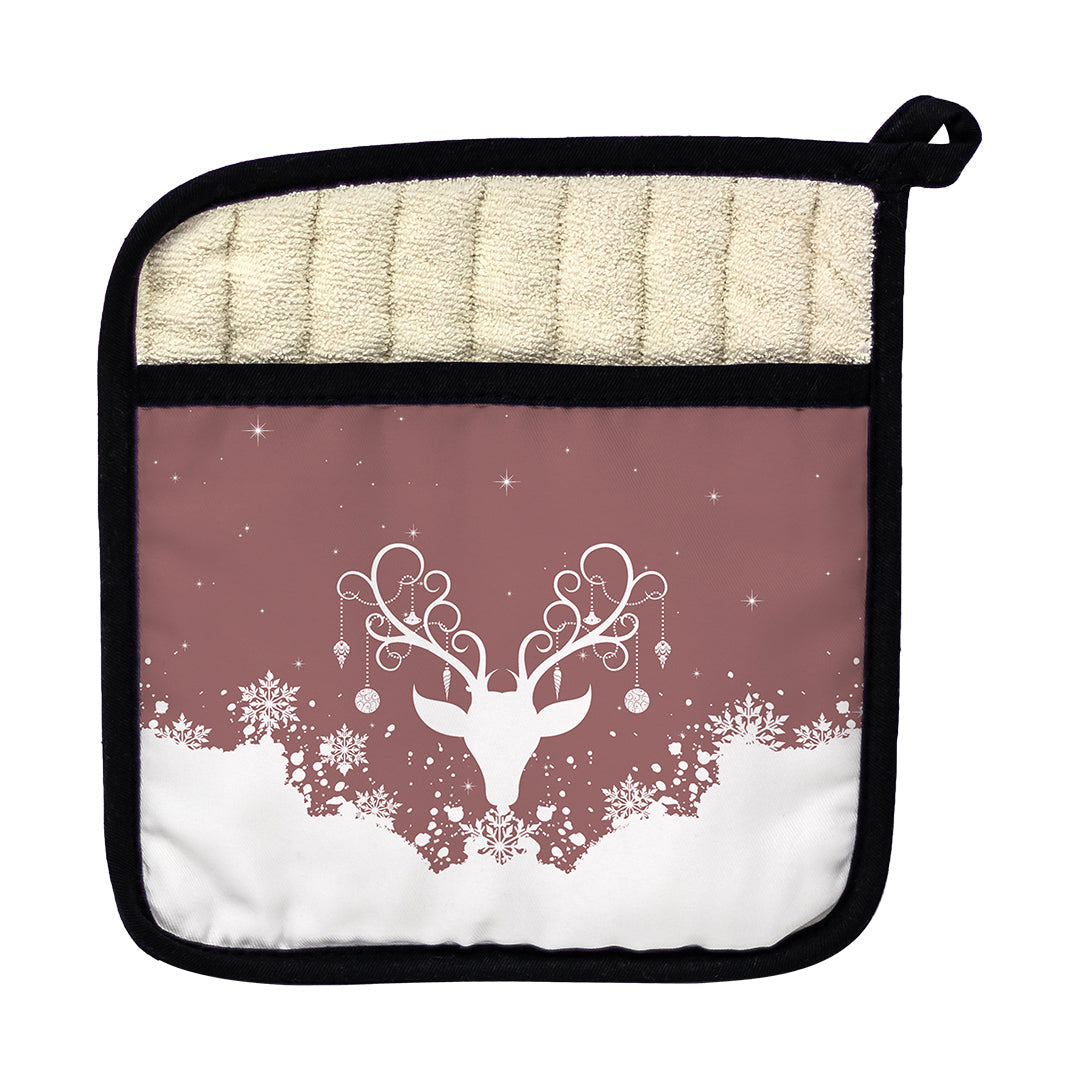 Pot Holder Yule Stag