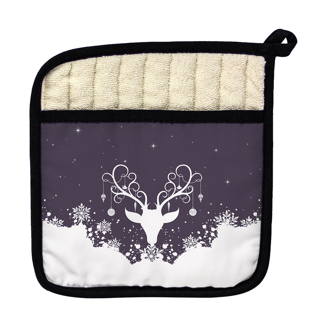 Pot Holder Yule Stag