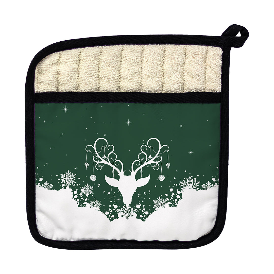 Pot Holder Yule Stag