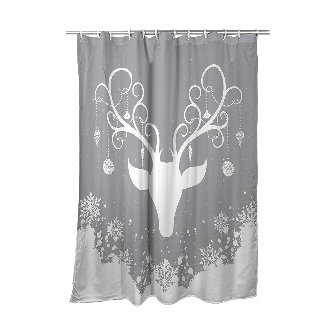 Shower Curtain Yule Stag